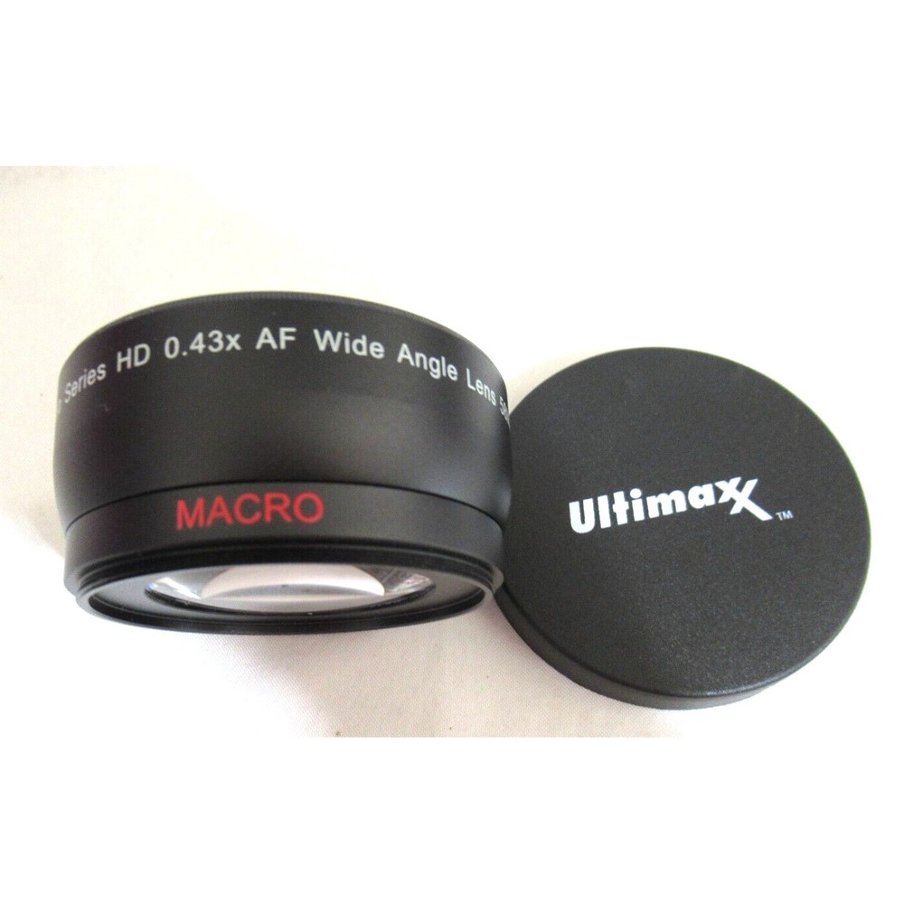 Ultimaxx Studio Series HD 0.43x AF  Wide Angle Lens 58MM With Macro